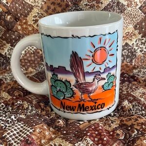 New Mexico-themed Souvenir Mug, Roadrunner in Desert